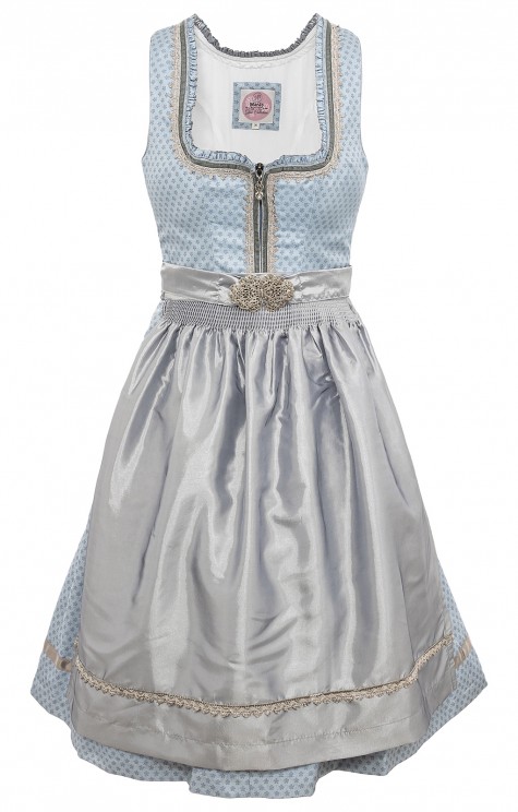 ORANDESIGNE Dirndl Damen Knielang - Trachtenkleid Für Oktoberfest & Feste