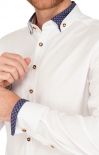 Vorschau: Tiroler Hemd 420004-4249-145 wit manier (Slim Fit) Vorschau: Tiroler Hemd 420004-4249-145 wit manier (Slim Fit)