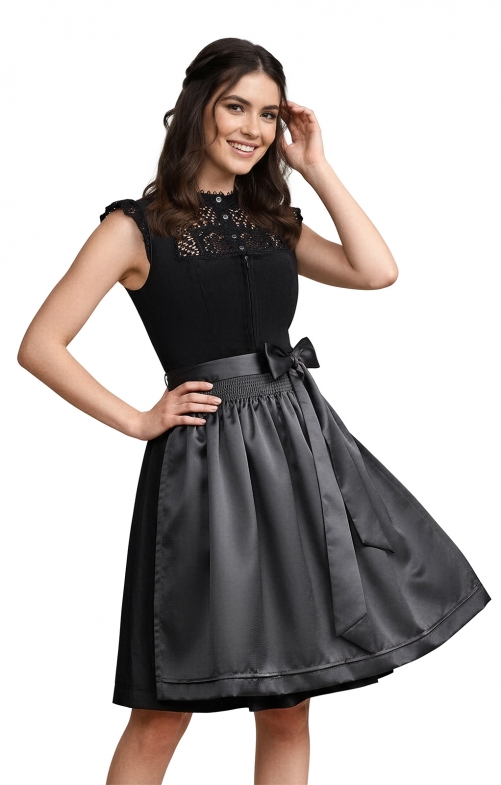 Midi Dirndl 2tlg. 60 cm CALISTA schwarz