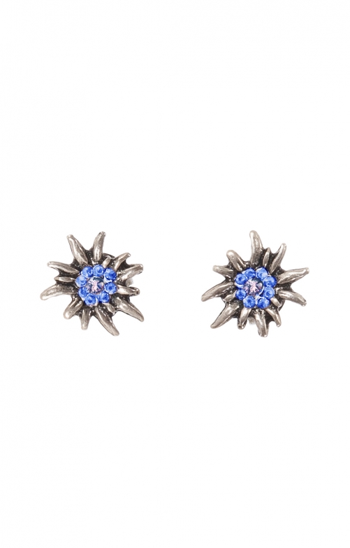 Stud earrings Edelweis OR-8650 navy blue