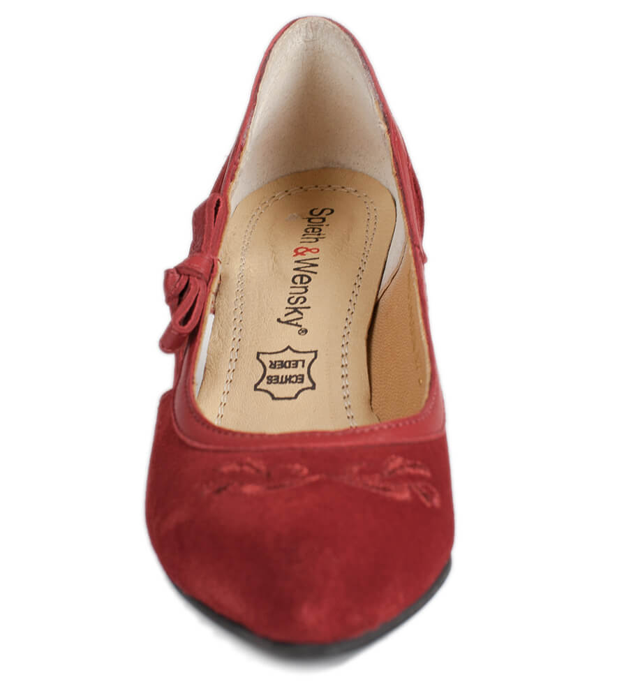weitere Bilder von Traditional dirndl shoes D443 Valeska Pumps red