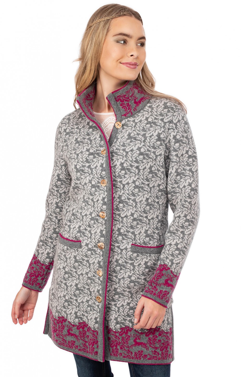 Damen Strickjacke Gr 50