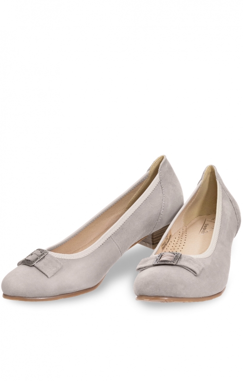 Dirndl shoes Ballerina 3004550-2 grey