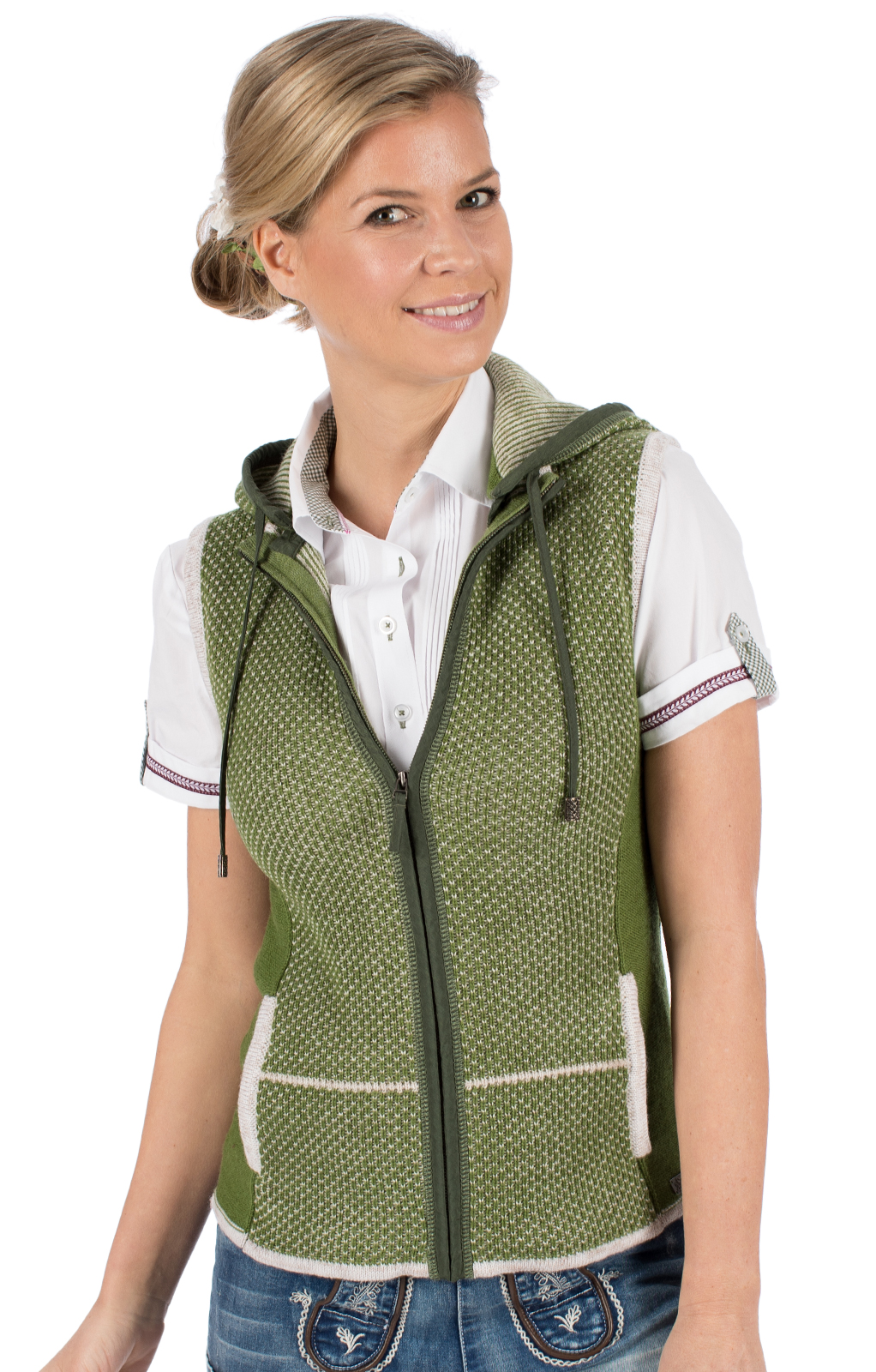 Knitted vest KULM SW fern von Spieth & Wensky