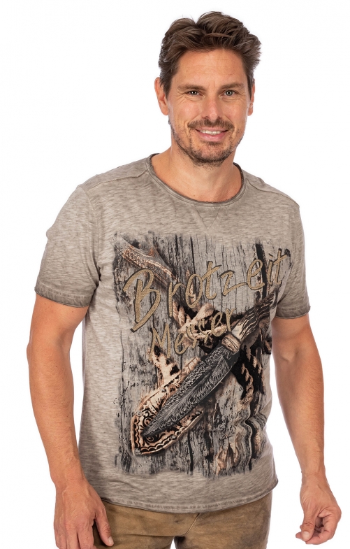 Uomo T-Shirt tradizionali PARCIFAL grigio