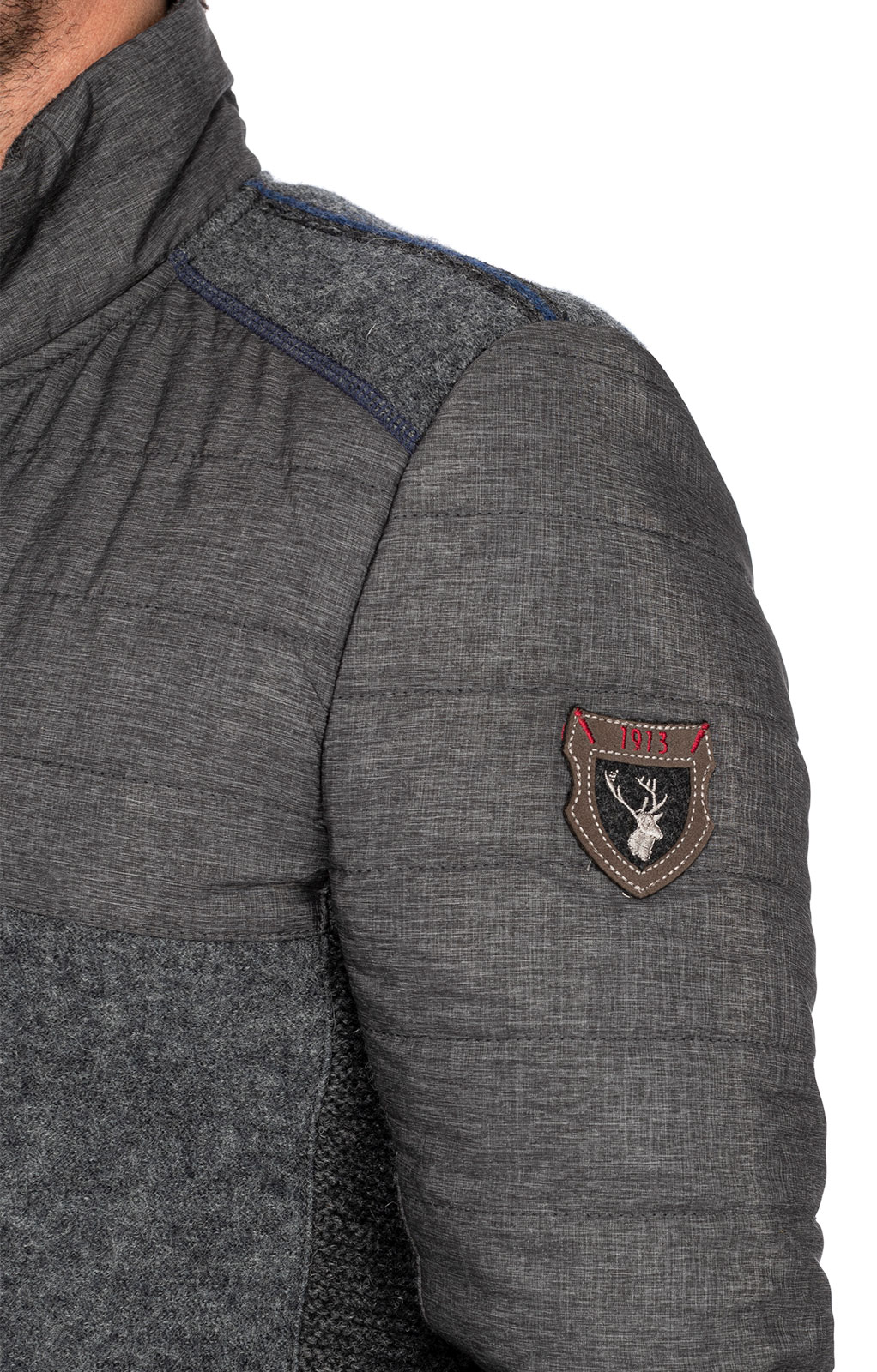 weitere Bilder von German traditional jacket MONTREAL medium gray blue