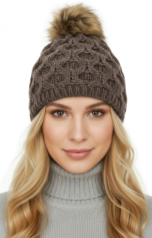 Strickmütze 45052KB braun