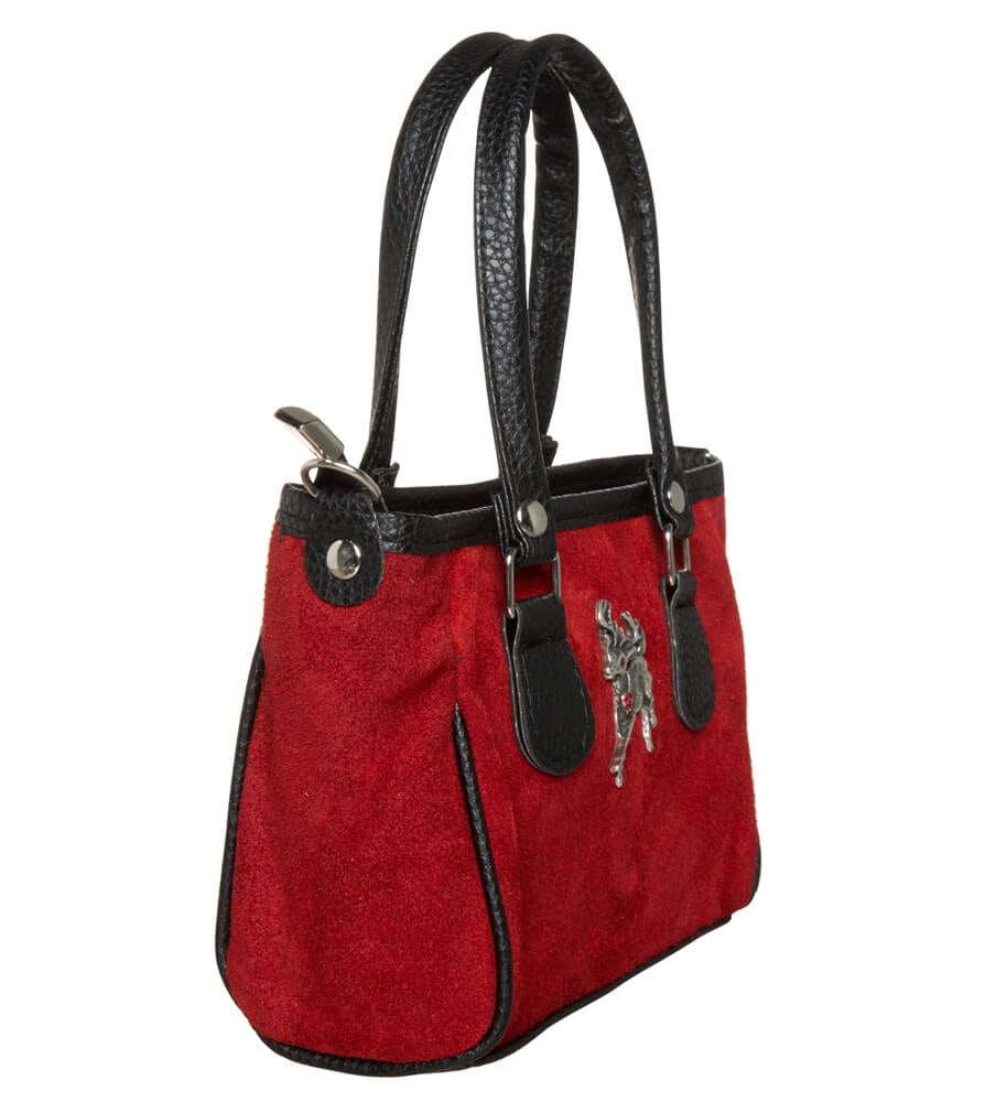 weitere Bilder von Kleine Trachtentasche TA30880 Veloursleder, rot