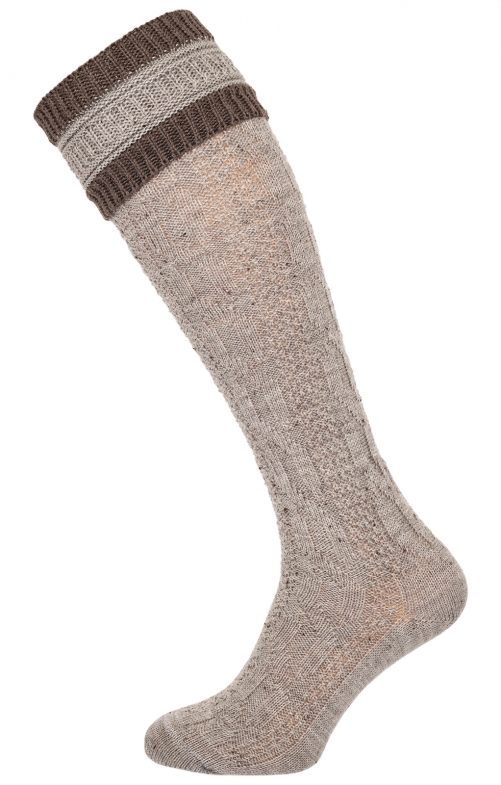 Tiroler sokken CS583 grijs bruin