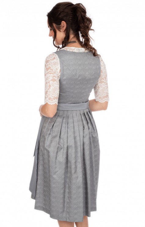 Ilse Silver White Midi Dirndl main image 1