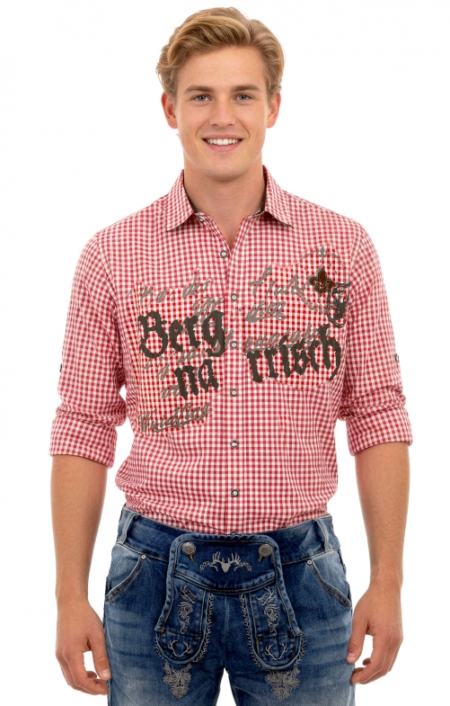 Geruit overhemd GIDEON rood