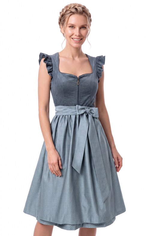 Dirndl a 2 pezzi 70 cm ANSFELDEN azzurro cielo taglia 36