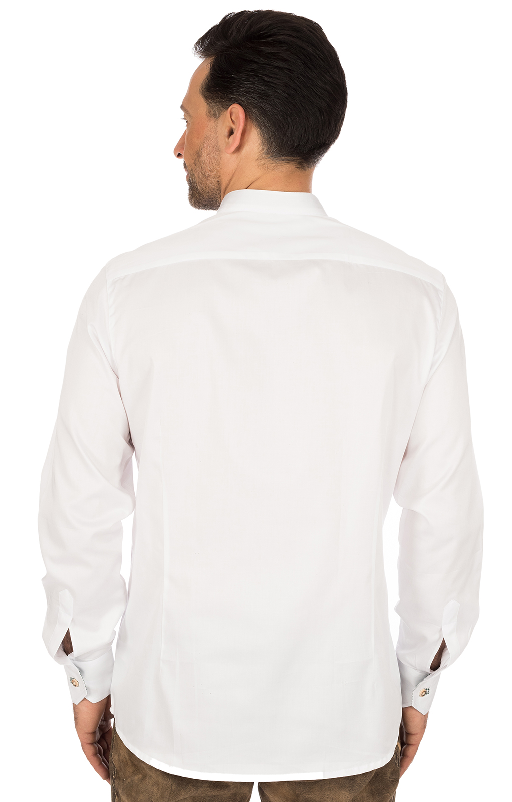 weitere Bilder von Trachtenhemd PERINO Slim Fit Stehkragen weiss