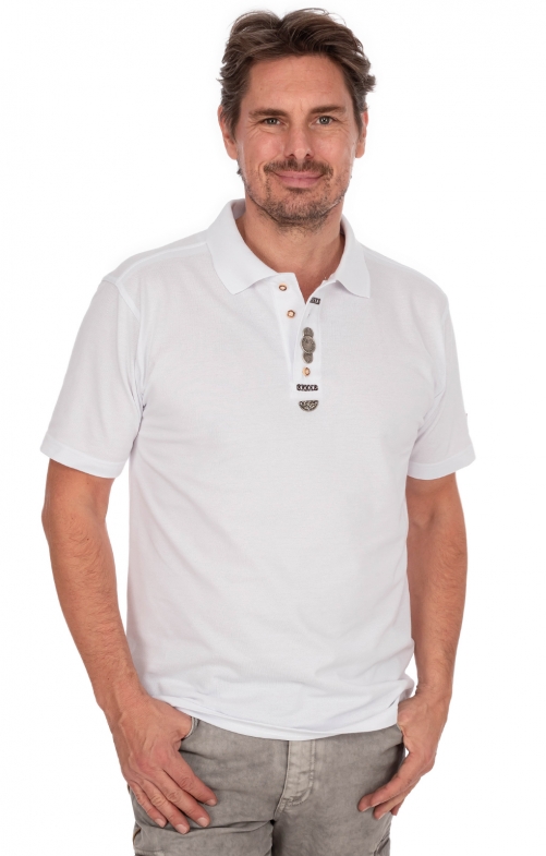 Uomo T-Shirt tradizionale 428056-1110-01 bianco