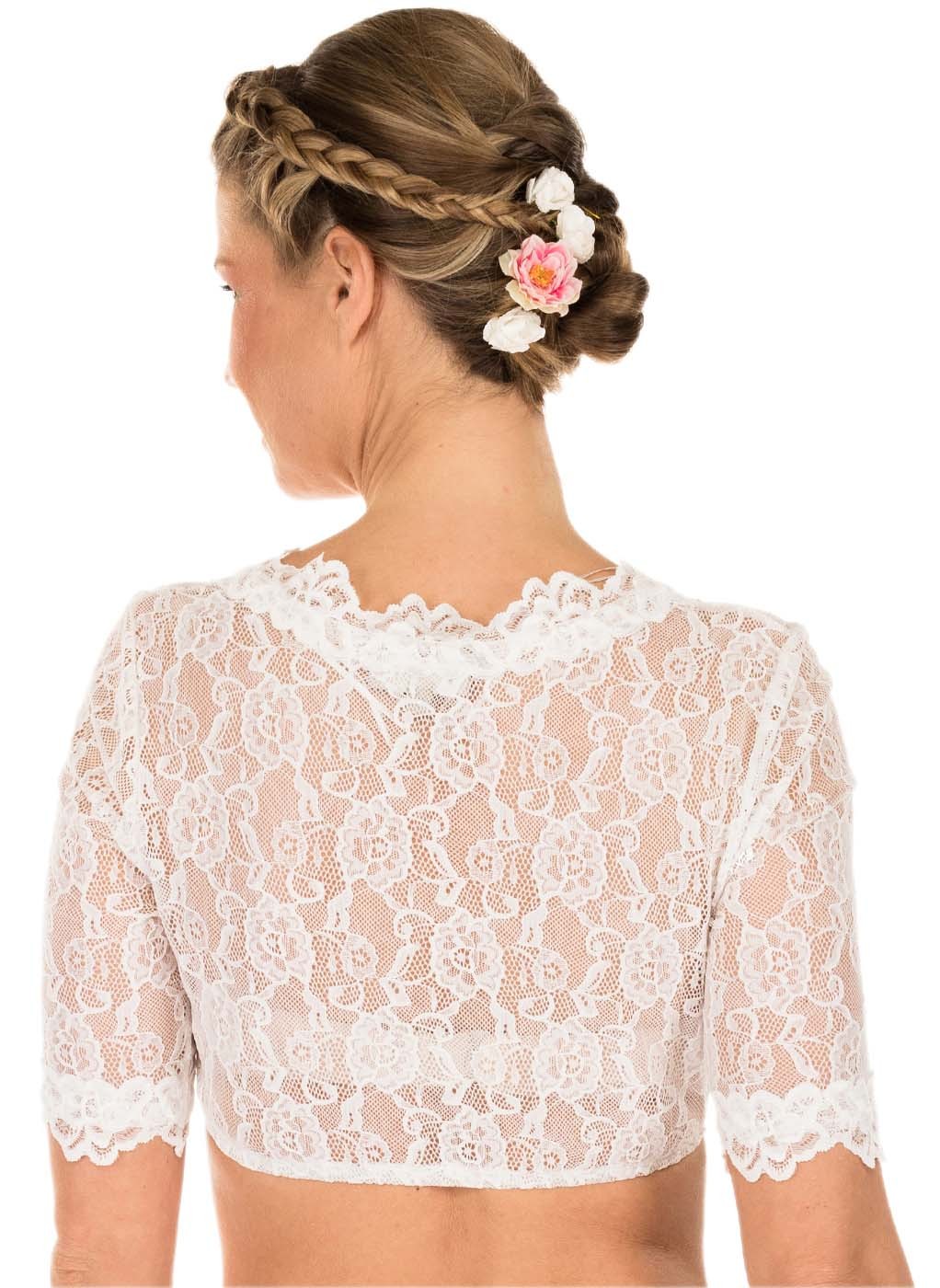 Dirndlbluse Cassandra 3/4-Arm ecru