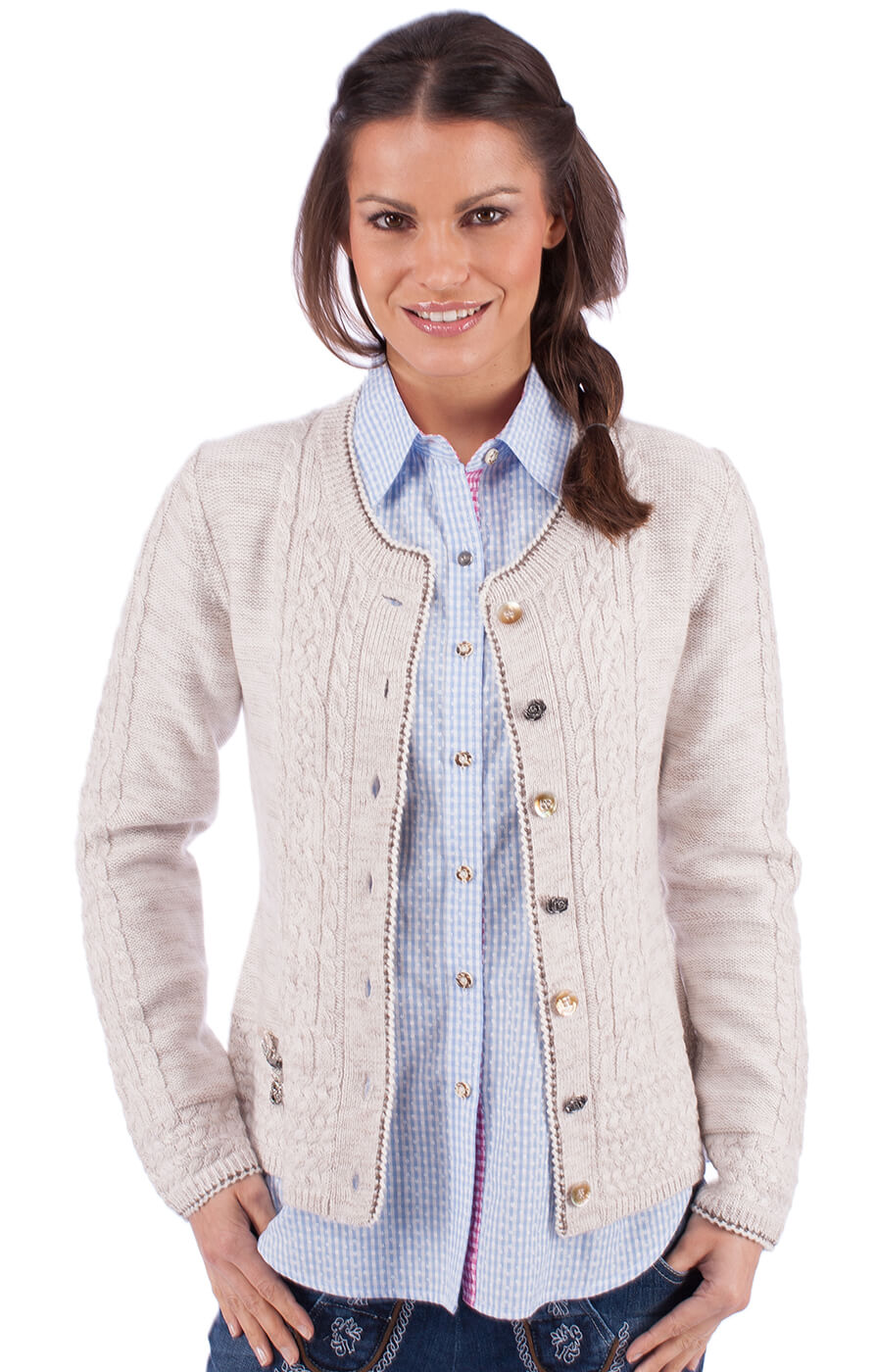 Traditional Cardigan EFEU nature von Spieth & Wensky