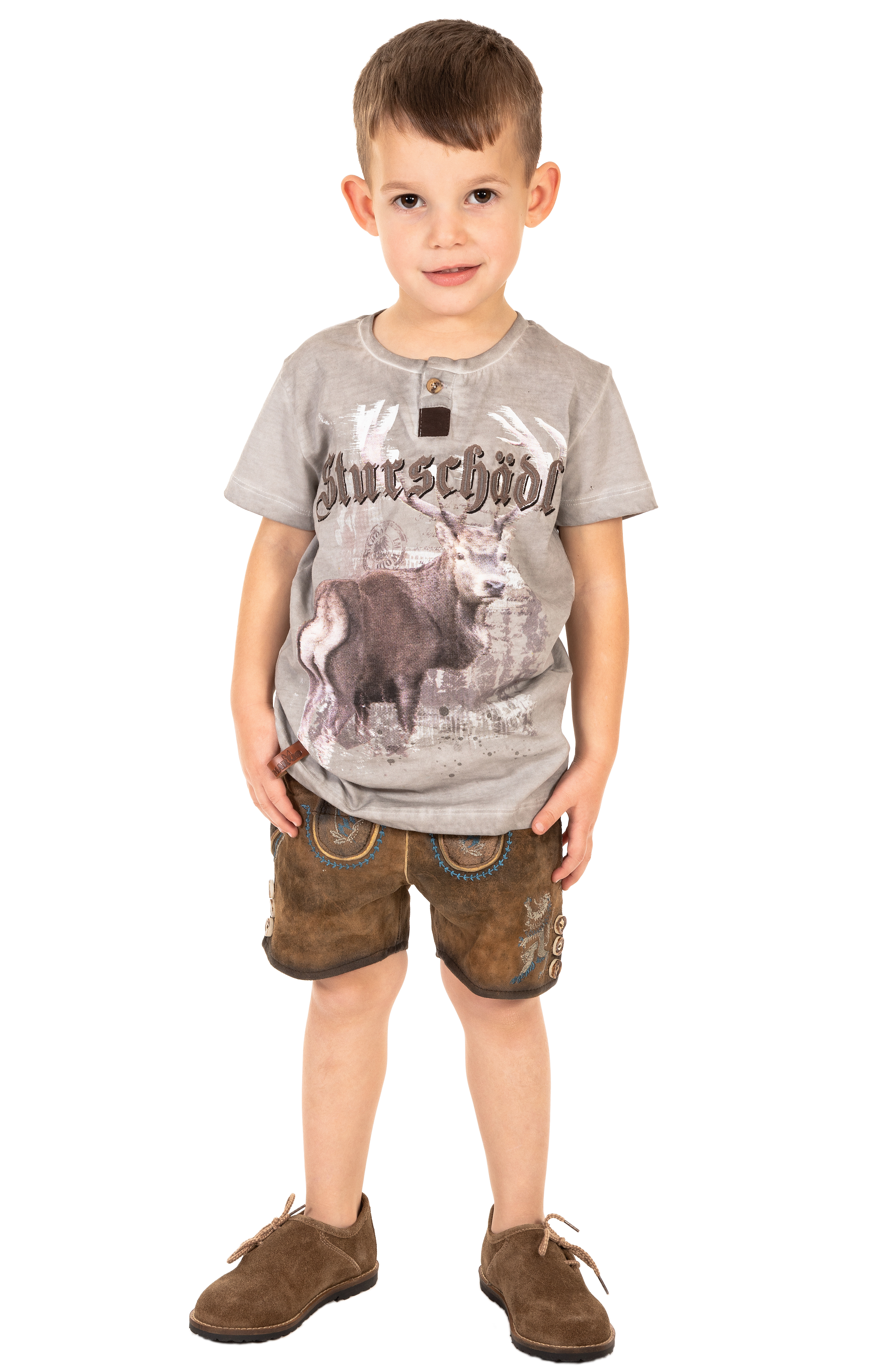 weitere Bilder von Children traditional shirt M28 - STURSCHAEDEL-KIDS gray