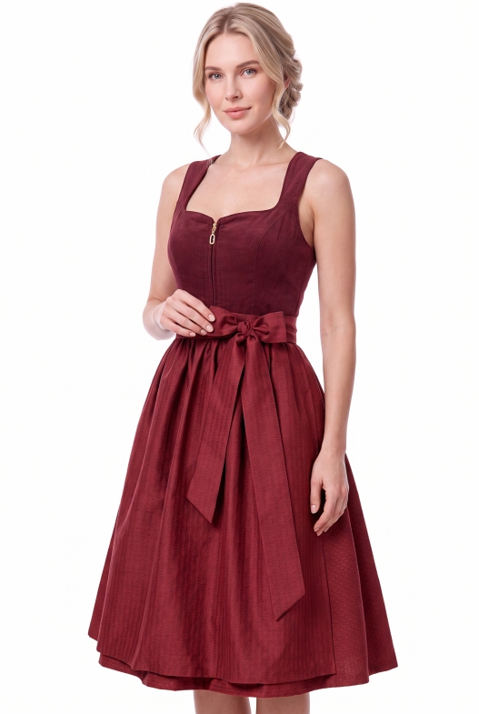 Dirndl a 2 pezzi 70 cm ANSFELDEN vino taglia 36