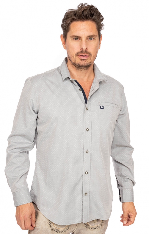 Camicie tradizionali 1/1 911565-000-43 grigio chiaro (Perfekt Fit)