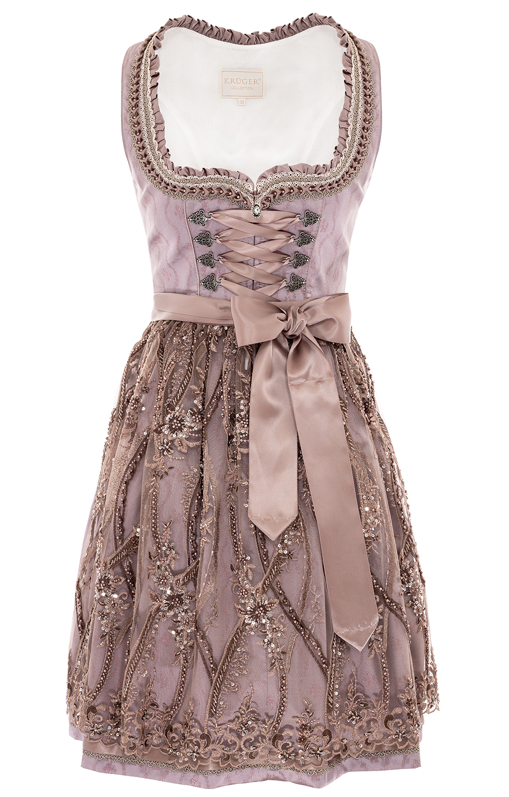 weitere Bilder von Midi Dirndl 2pcs. 60 cm CATHARINA lilac