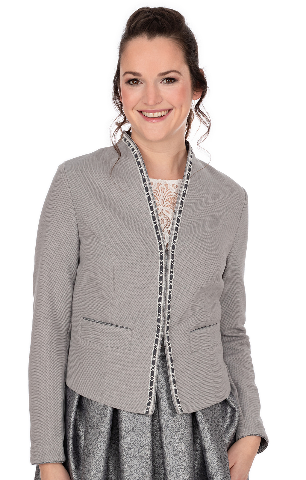 Marjo Jacke SARA silbergrau