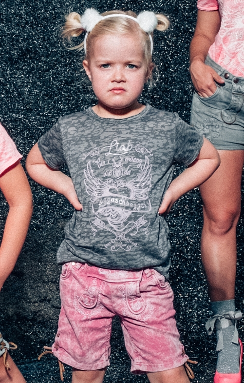 Kinderen tiroler overhemd ESME - KIDS grijs
