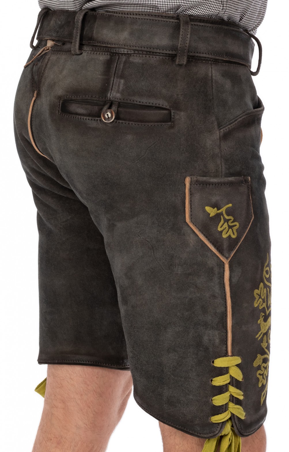 Spieth & Wensky Lederhose Gottfried - Authentische Trachtenhose Kurz