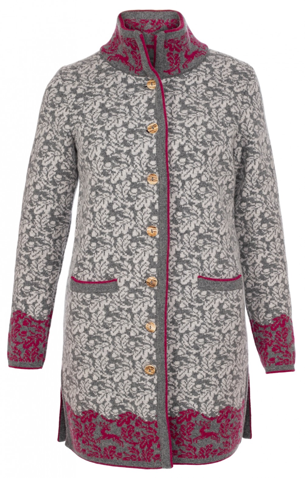 Astrifa Strickjacke NOHAM mittelgrau