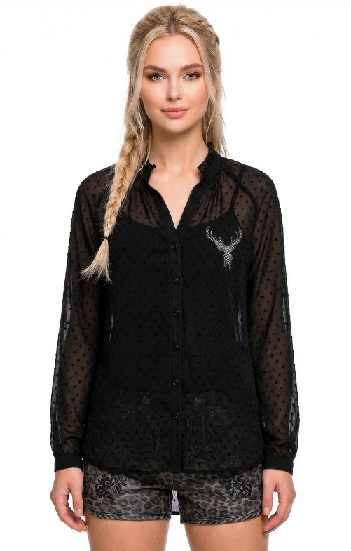 Bluse BERLINDE schwarz