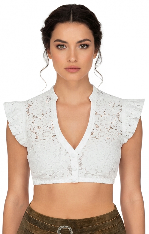 Dirndlbluse SEGNITZ offwhite