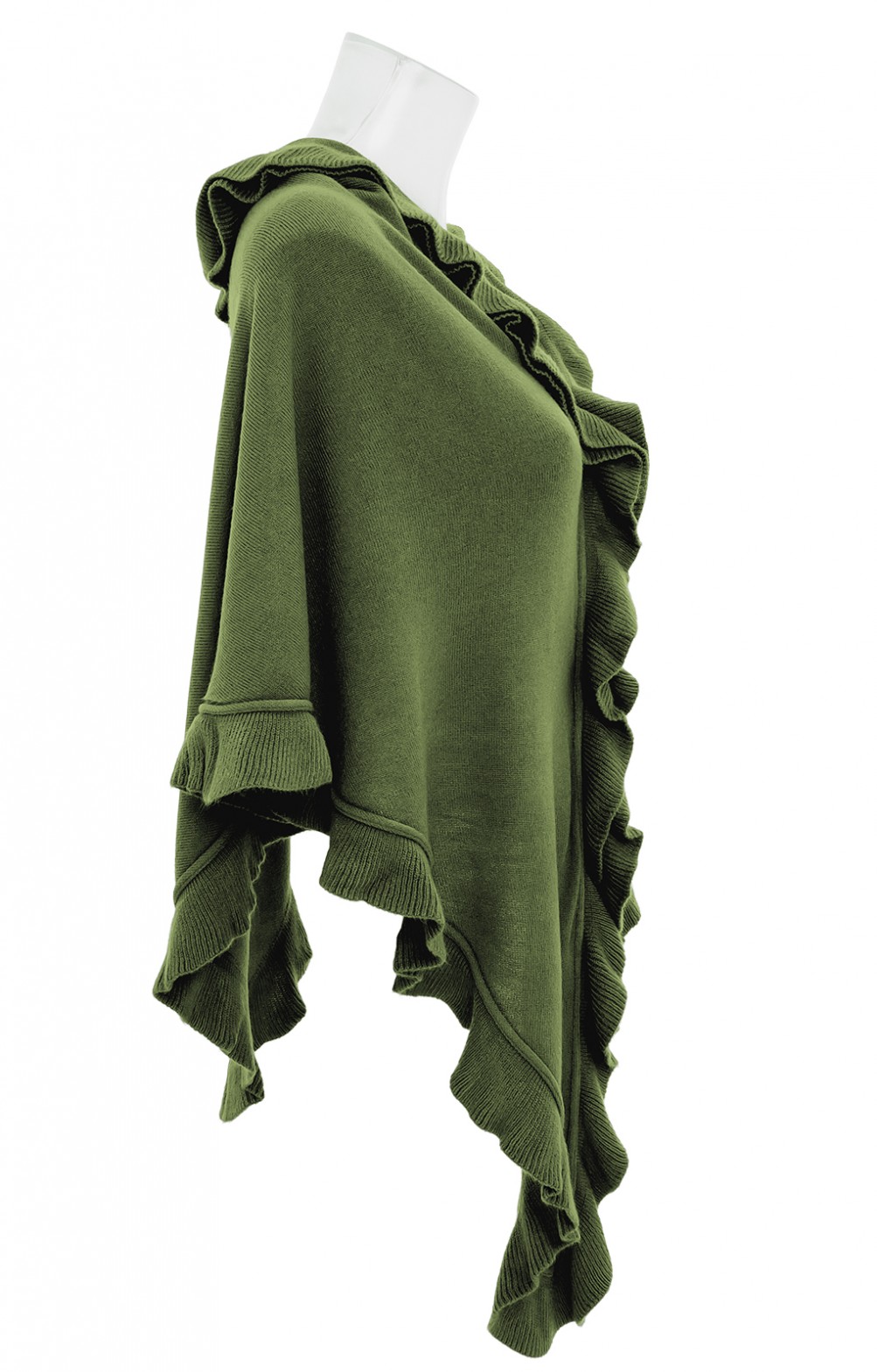 Poncho Gebreid - Turquoise by Daan - Aubergine - Cocon Utrecht