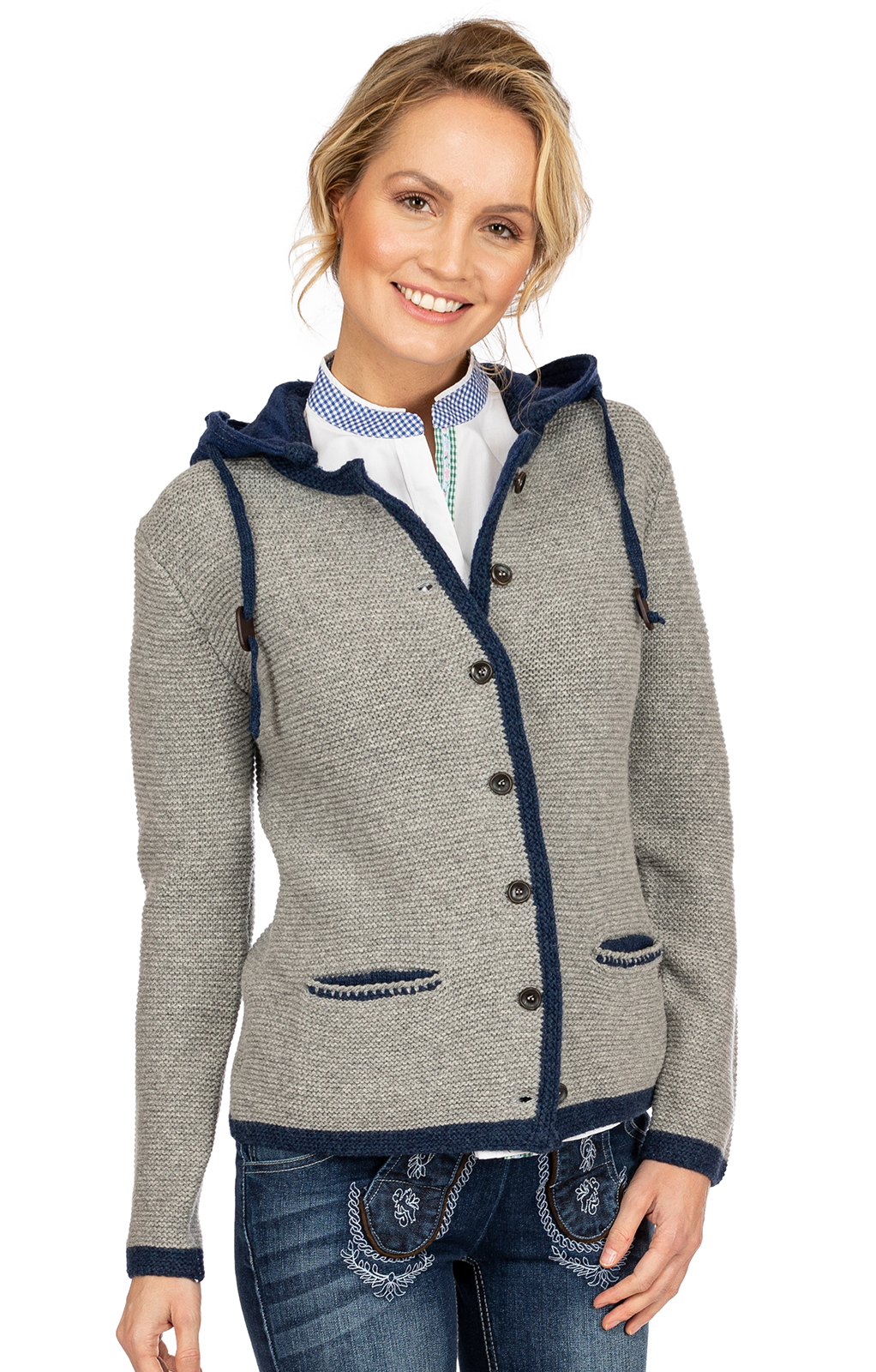 Spieth & Wensky Traditional Cardigan HALLSTATT light gray bestellen