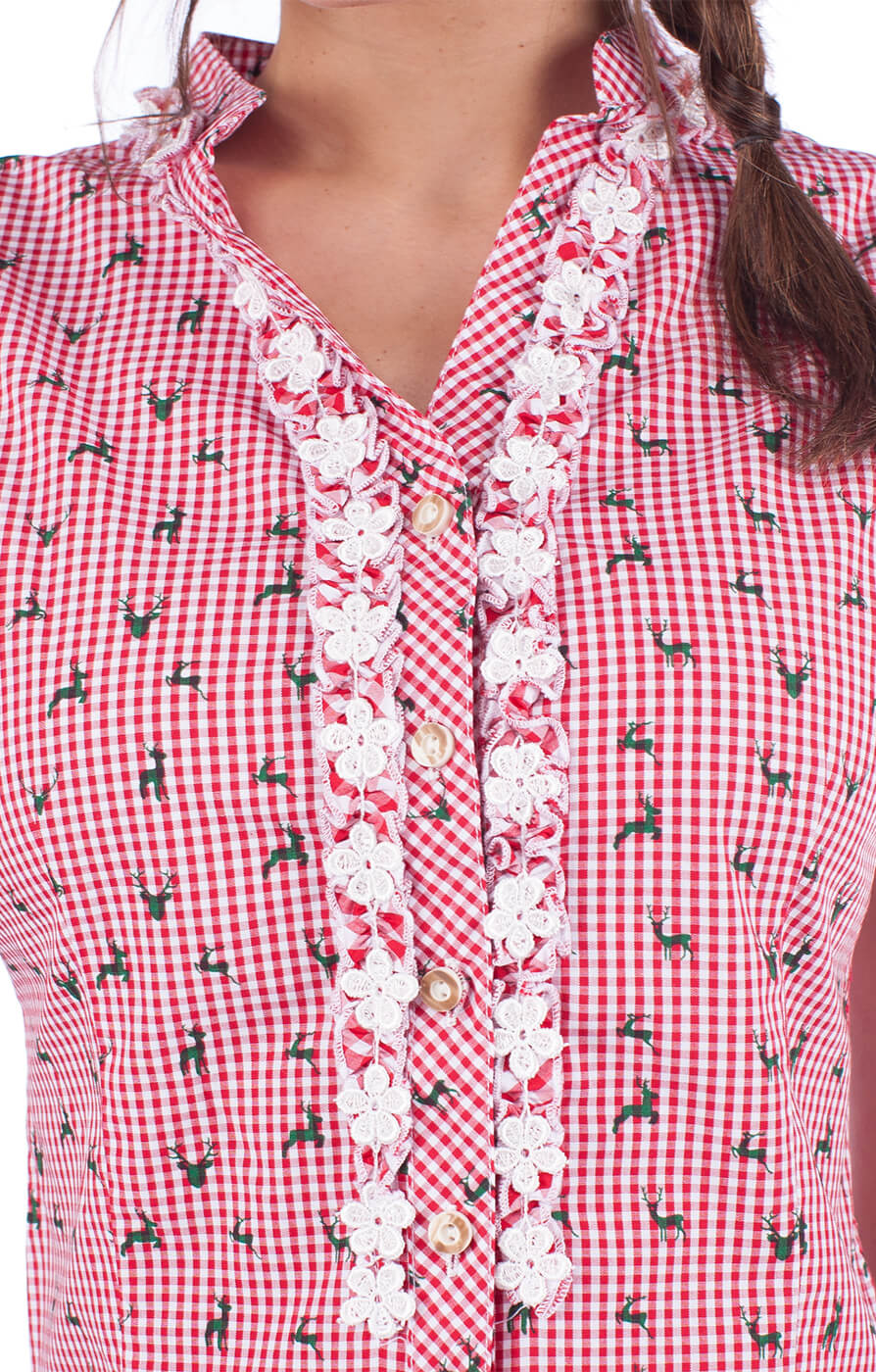 weitere Bilder von Trachten blouse BOBI-CO red