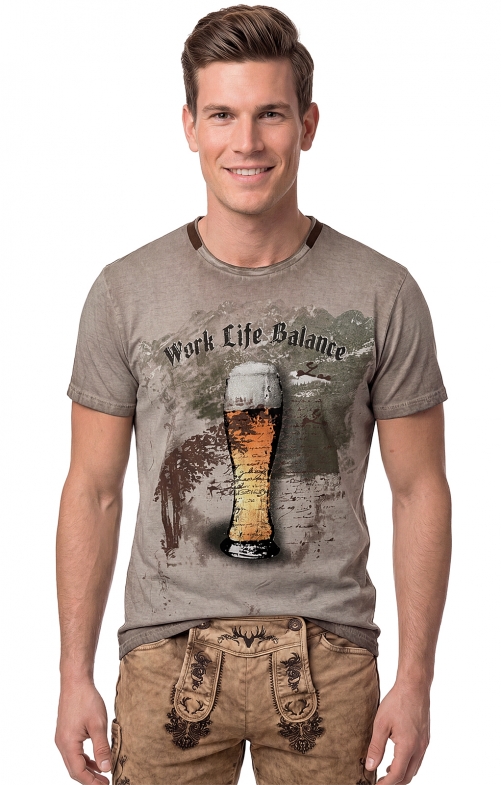 T-Shirt BONIFAZ schlamm