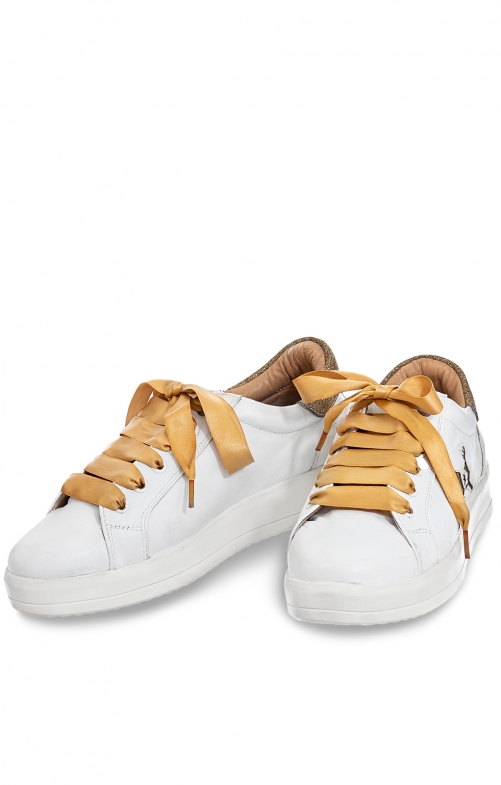 Traditional Shoes DORLE NAPPA white gold