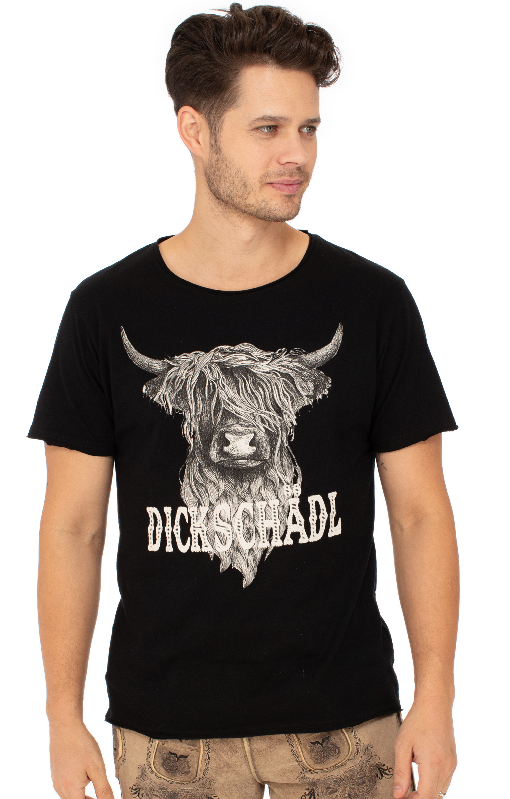 Hangowear Herren T-Shirt WIGGERL - Trachten T-Shirt Aus Baumwolle