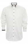 Tiroler Hemd 420004-4249-170 wit zwart (Slim Fit)