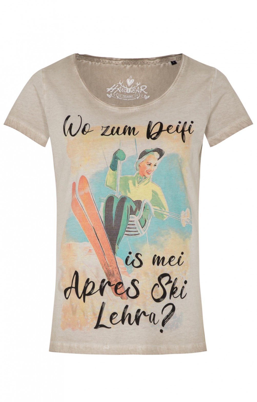 Hangowear T-Shirt tradizionali APRES-SKI grigio bestellen