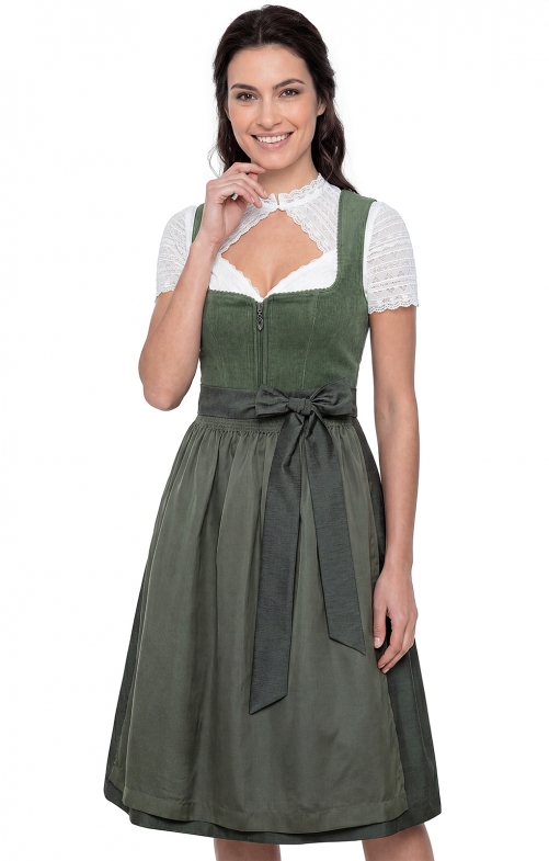 Mididirndl 65cm 2tlg. LICHTENFELS wasabi