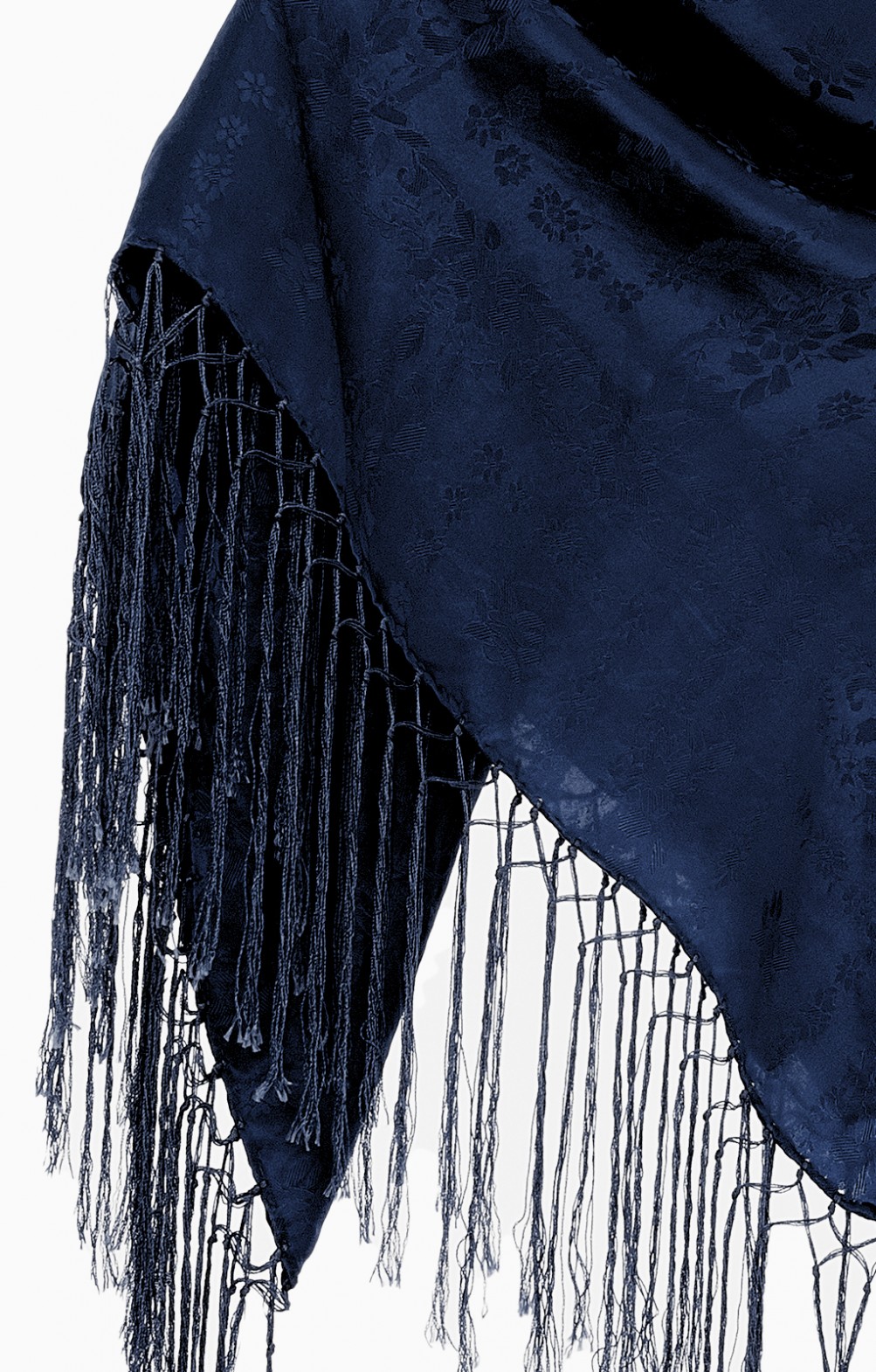 GFM® Tweekleurige zijden sjaal voor avondbruiloft bruidsmeisjes, Dmsyslk- bechnl-blauw, L
