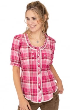 Camicetta tradizionale 451001-3969-36 rosso scuro Camicetta tradizionale 451001-3969-36 rosso scuro