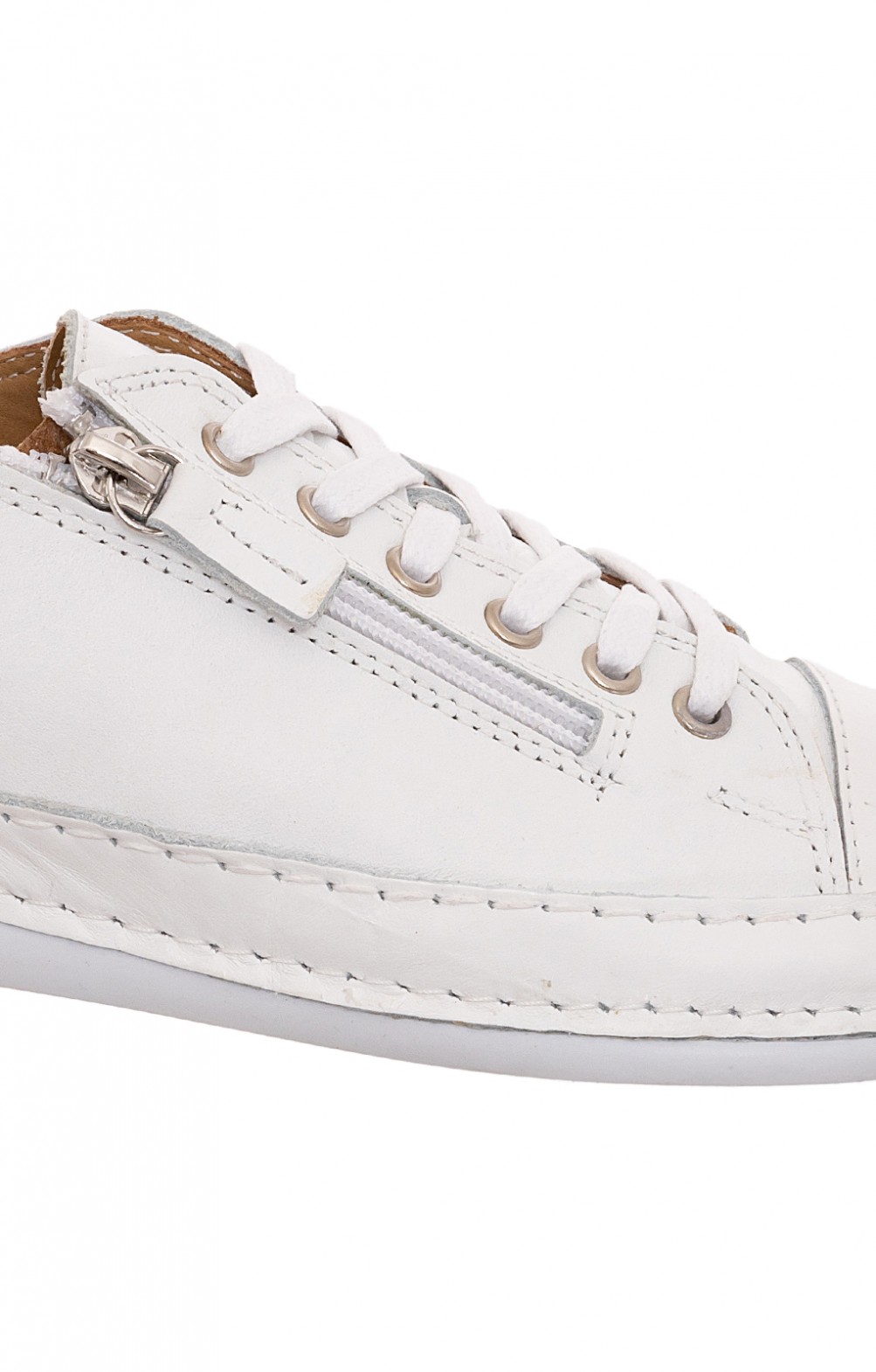 Andrea Conti Damen Low Top Sneaker, Scarpe da Ginnastica Donna, Bianco Menta, 35 EU