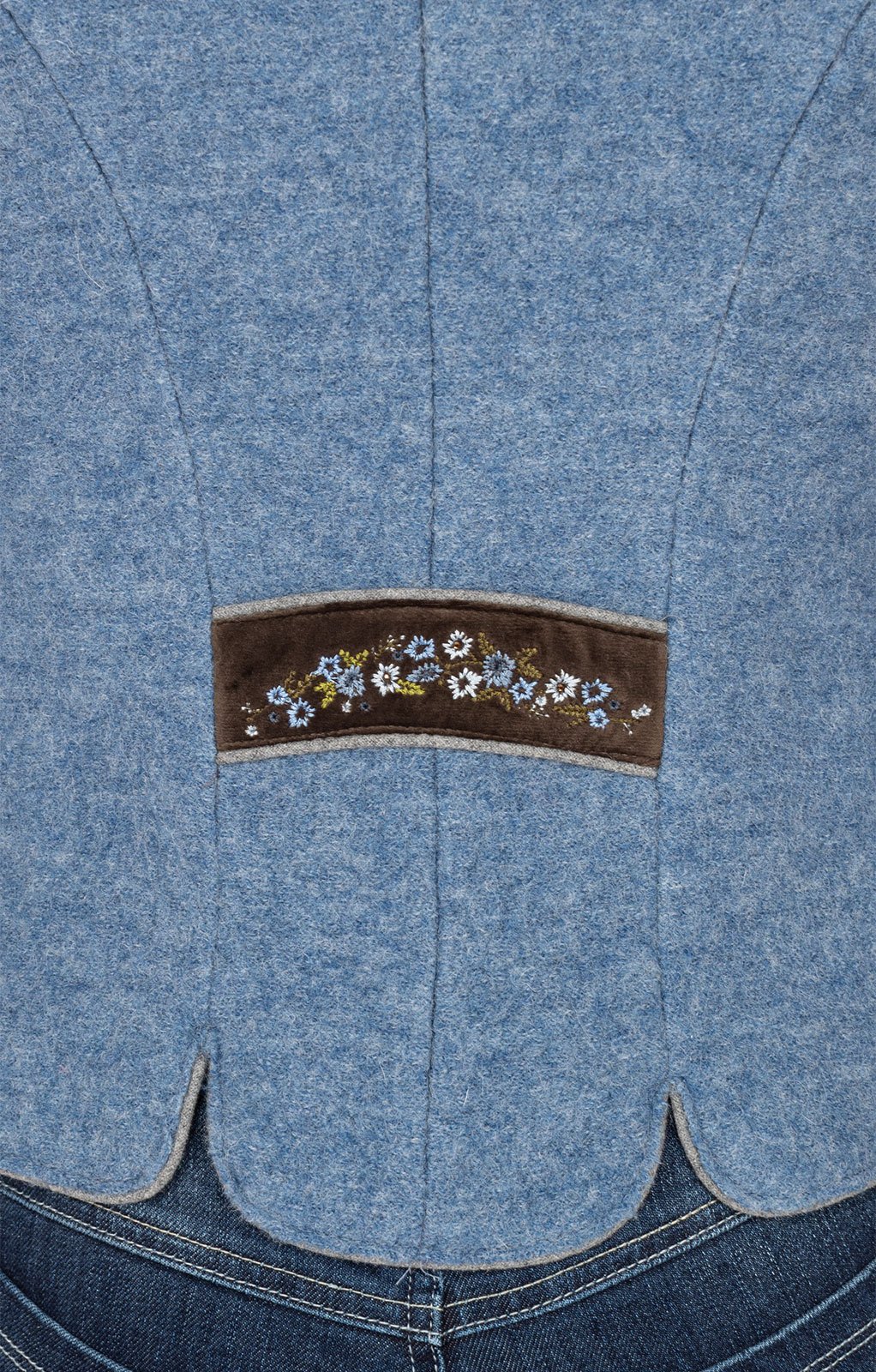 weitere Bilder von Traditionele jas Walk Jacket MILAN lichtblauw bruin