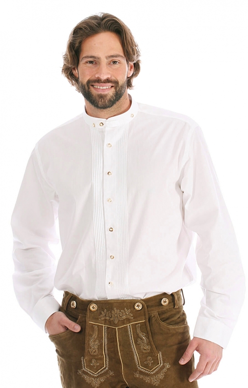 German traditional shirt BARDO white (Regular Fit)