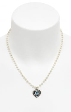Perlencollier mit Herz 51244-48097 aqua Perlencollier mit Herz 51244-48097 aqua
