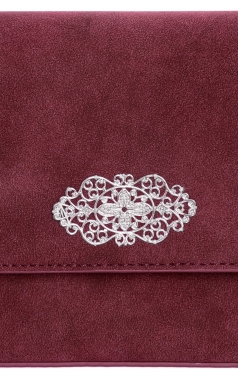 Trachtentasche mit Brosche 17201 beere Trachtentasche mit Brosche 17201 beere