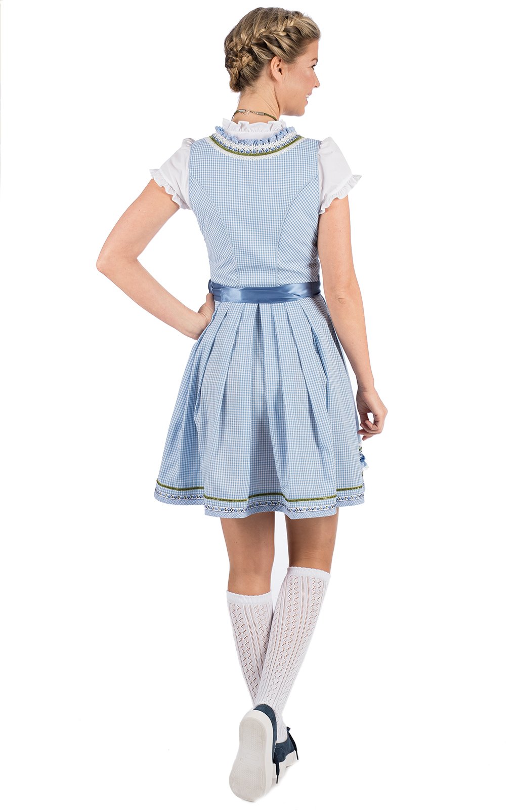 weitere Bilder von Mini Dirndl 2tlg. 50cm MONA hellblau