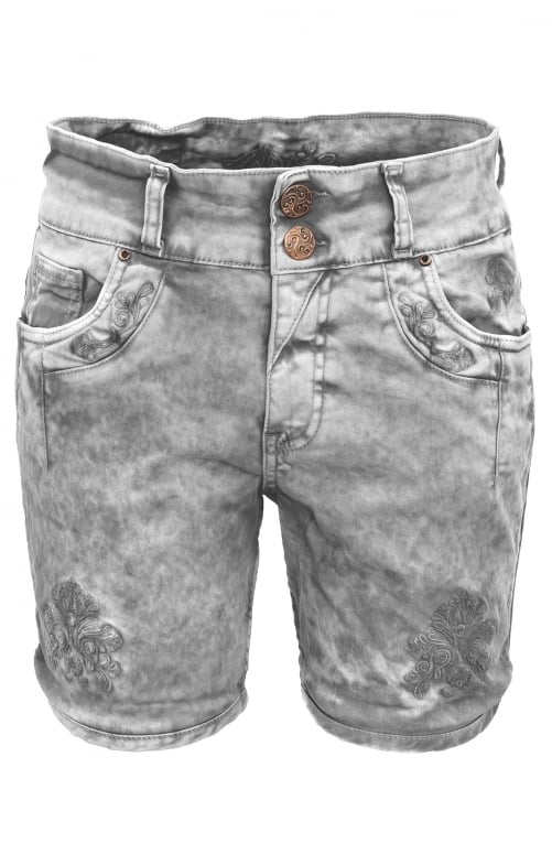 Traditional trousers Short HENDRINA light gray