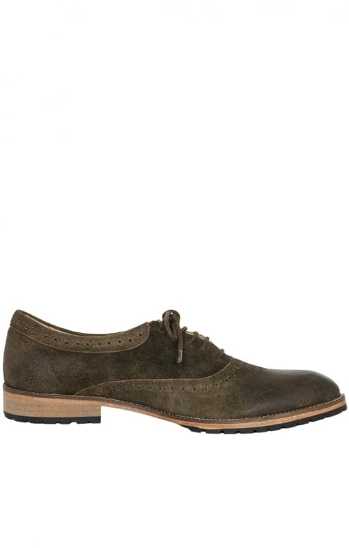 German traditional shoes H529 - MUSTANG brown