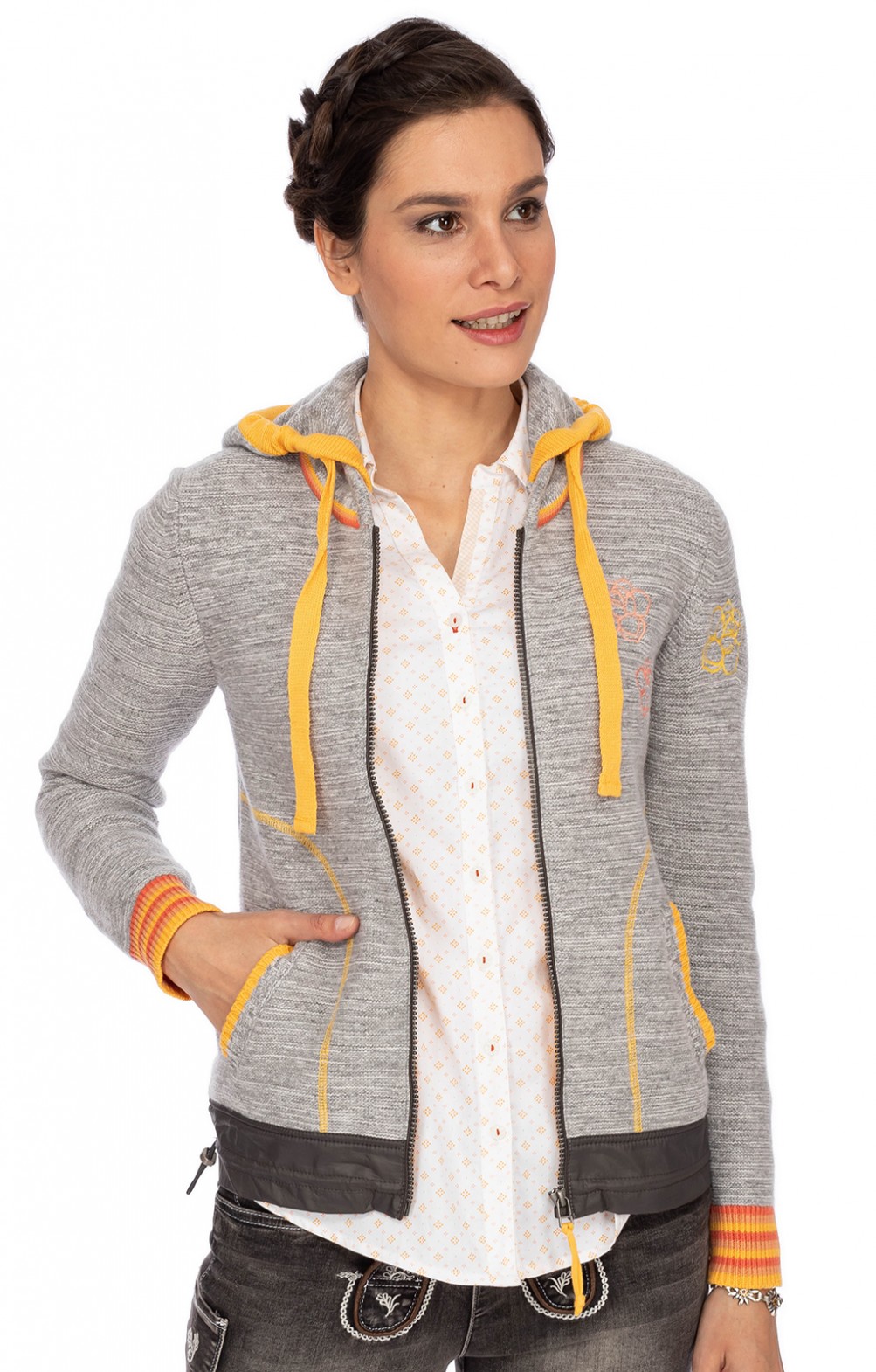 Spieth Wensky Strickjacke TINETTE hellgrau